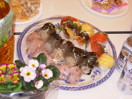 見事な手作りの手まり寿司