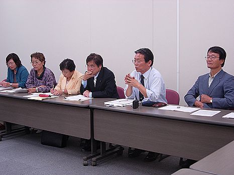 左から小黒、瀬古、河瀬、井上、平賀、寺尾の各氏